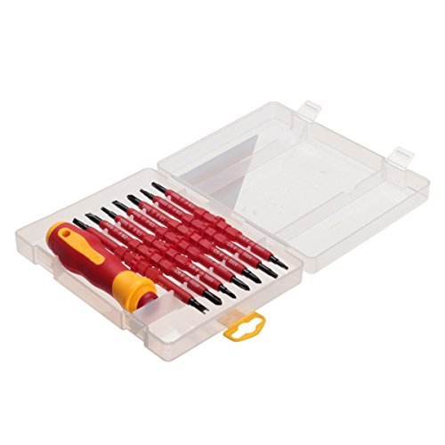 Schraubendreher MOHOO® Schraubendreher Set Schraubendrehersatz 7-tlg Elektrischer Isolationsschutz CR-V-Stahl mit Wärmebehandlung Präzisions Professionelle Portable Hardware- tools - 7