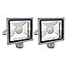 Produktbild 2X 50W LED SMD Fluter Strahler Wandleuchter Flutlicht Scheinwerfer Außenstrahler wasserdicht IP65 Kaltweiss mit Bewegungsmelder