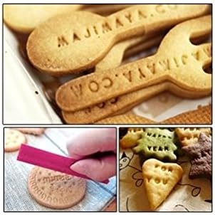 68 pcs Alphabet, Number, Letter Biscuit Fondant Cake/Cookie Stamp Impress Embosser Cutter - Mold Set by RIVENBERT