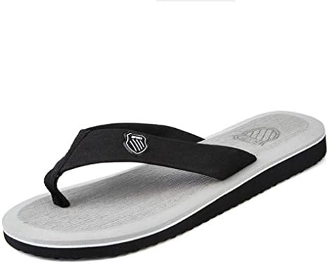 wdxie Men's leisure Flip-Flops Beach Sandals for Male Slip-on Summer Sports Light Non-slip Water-proof Slippers, 002, UK 7/EU 40