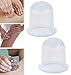 Amazing Set of 2 Beauty Skin Care Silicone Cupping Tools For Deep Tissue Vacuum Massage Therapy, Fast Cellulite Removal, Firming And Shaping of Thighs, Stomach, Waist, Body Sculpting Through Fat And Weight Reduction, Pain And Stress Relief By VAGA