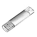 Produktbild TOOGOO(R) 32GB USB Speicherstick OTG Mikro USB Flash Drive Handy PC Silber