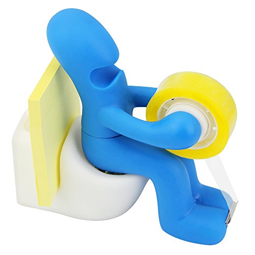 Preisvergleich Produktbild htianc Multifunktions Butt Station von Bürobedarf / Klebebandabroller / Tape umhin Holder, Lustige von Zubehör Desktop-Trinkspiele und Praxis für der Freunde Kollegen (blau und weiß)