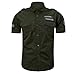Produktbild ODRD Herren T-Shirts Frühling Sommer Männer lässige Mode militär Reine Farbe Tasche Kurzarm lose t-Shirt Tops Hemden Poloshirts Tops Langarmshirts Tee t Shirts Sport