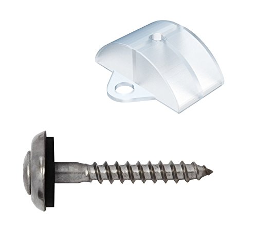 100 Abstandhalter für Wellung 76/18 + 100 Spenglerschrauben 4,5x45 V2A TX20