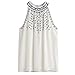 Produktbild Internet Damen Sommer bestickte Tank-Tops ärmellose lässige Bluse (L)