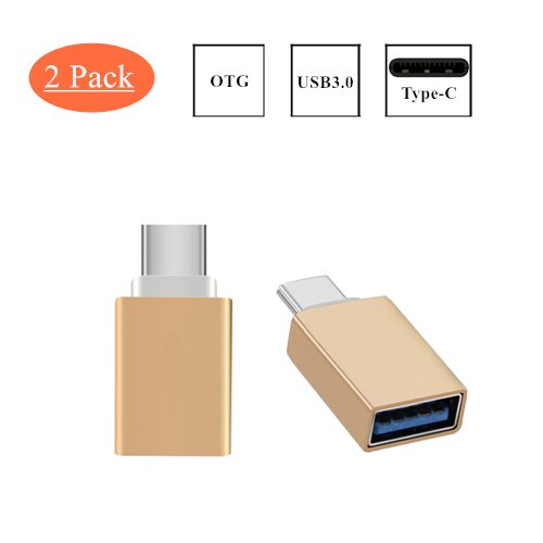USB-C Adapter, Aigital 2-Pack High-Speed USB-C 3.1 auf USB-A 3.0 Adapter für USB Type-C-Geräte, einschließlich MacBook, Nexus 5X,Nokia N1 Tablet und mehr