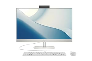 HP (Upgraded) All-in-One 24-inch Desktop, 13th Generation Intel Core i5-1335U processor| 8GB DDR4 RAM| 512GB NVMe SSD| 23.8â€ FHD Display | Windows 11 (Shell White)