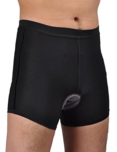 iCreat Herren Radunterhose, Pants Fahrradunterwäsche Fahrrad Unterwäsche Shorts Strumpfhosen Softshell Radlerhose mit Lycra 3D Sitzpolster M-XXXL - 8