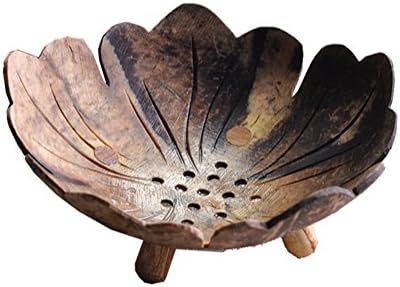 FEMS Coconut Shell Hand-Carved SOAP Holder Bathroom Special