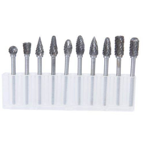 10pcs SCHAFTFRaeSER Tungsten Stahl YG8 Fraeser 6mm Kopfdurchmesser - 4