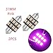 Produktbild IGORW Auto Lichtkuppel LED Auto Innenraum Licht DC12V 2Pcs 31mm Pink für Auto
