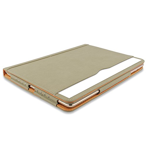 iPad Pro 12.9 Hülle FusionTech® – Slim Fit Leder Folio Schutzhülle mit Smart Cover Auto Sleep/Wake Funktion für Apple iPad Pro 12.9 inch Modell 2015 - 3