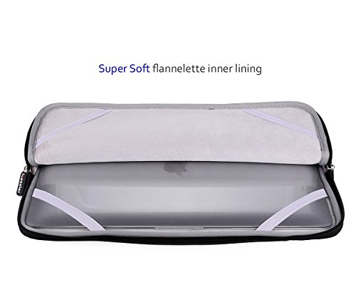 iCozzier 11,6-12.5 Zoll Diamantstil handliche Hülle für Laptop/ Notebook/ Chromebook/ MacBook Air 11/ Ultrabook – Schwarz - 4