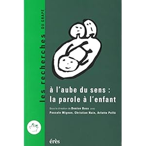 A l'aube du sens : la parole de l'enfant (Les recherches du grape)