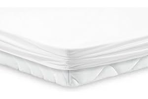 CASTEJO Mattress Protector for Topper, Bed Sheet, Fitted Sheet, Bed Protector with All-Round Elastic and Moisture Protection, Various Sizes, Waterproof, Incontinence, Breathable (180 x 200 x 7)