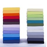 Classic Kinder Jersey Spannbettlaken 2er Sparset – 100% Baumwolle Spannbetttuch nach Ökotex 100, Weiss 60×120 – 70×140 cm, Komfort Qualität in 38 Farben & 10 Größen - 6