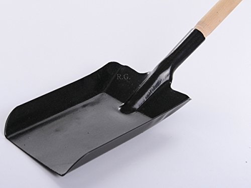 Kohlenschaufel Metallschaufel Ascheschaufel Kehrschaufel in schwarz 3 Größen (Größe 1) - 3