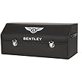 Car Trunk Organizer For Bentley Continental GT Coupe 3rd Gen/GT V8/GT Speed 2018-2023 Leather Trunk Storage Box Foldable with Lid Waterproof Emblem Accessories,D