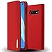 Price comparison product image Radoo Galaxy S10e Case Genuine Leather Ultra Slim Style Flip Wallet Case Cover with Kickstand & Card Slots & Magnetic Closure Shockproof Durable Protective Case For Samsung Galaxy S10e (Red)