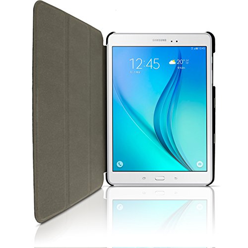 igadgitz Schwarz PU Ledertasche Hülle Smart Cover für Samsung Galaxy Tab A 9.7″ SM-T550 mit Multi-Winkel Betrachtungs + Auto Sleep/Wake + Displayschutzfolie - 4