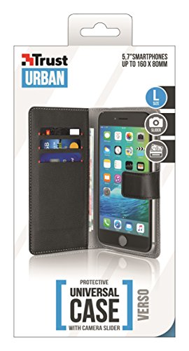 Trust Urban Verso Custodia Portafoglio Universale per Smartphone da 5.7