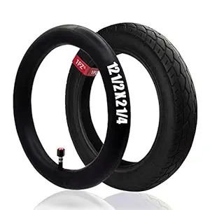 1PZ ER5-T01 12.5 x 2.25 Inner Tube and 12.5'' x 1.75/2.15 Front Wheel for Bob Revolution Se/Pro/Flex Jogging and Duallie Stroller Replacement Bob Front Wheel