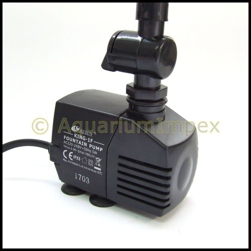 RESUN KING-1F SPRINGBRUNNENPUMPE + FONTÄNE 380L/H BRUNNEN PUMPE TEICHPUMPE - 2