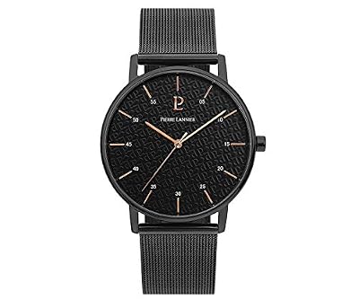 Pierre Lannier Montre Homme Analogique Quartz avec Bracelet en Acier Inoxydable Plaqué – 203F438