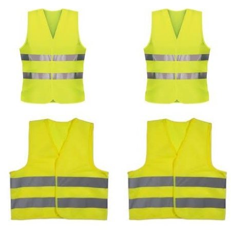 Childrens-Hi-Vis-Reflective-Vests-Adults-Vests-Family-Ideal-for-European-Travel-Kit