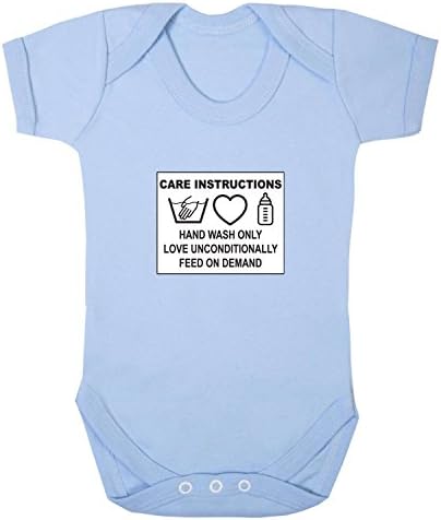 Care Instructions Babygrow. 3-6 Months. Baby Blue