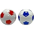 OnlineStreet - 5 Size Classic/Deluxe Design Soccer Colourful Footballs - Lightweight Football for All Ages - Attractive Assorted Colours | Indoor/Outdoor Sports