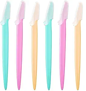 Temperia Women Face Razor | Eyebrow & Facial Hair Removal Razor | Safe & Painfree Remover | Pack of 6 Razors