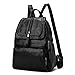 Produktbild ICTYPM Rucksack PU-Leder-Rucksack der Frauen, Mode-Wilder Damen-Rucksack, Schwarze Reise-Schultasche Reisen, Sport, Geschäft