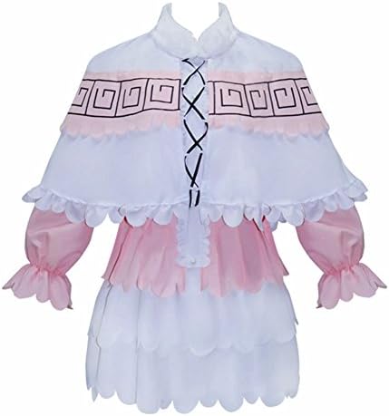 YMCOS Women Pink Dress Costumes for Dragon Maid Cosplay
