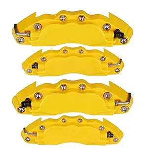 Speedwav Car Brake Caliper Cover 4PCS - Yellow SMALL Wavns_74