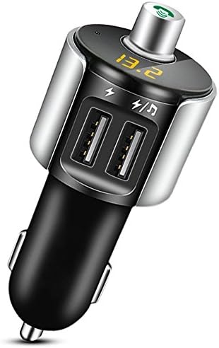 iBeek Bluetooth FM Transmitter, Car Bluetooth MP3 Player Wireless Radio Adapter with Dual USB Charging Ports 5V/2.4A,HandsFree Car kits