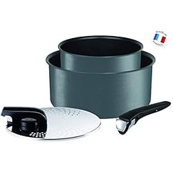 Tefal L6589502 Set de casseroles - Ingenio 5 Performance Gris 4 Pièces Casseroles - Tous feux dont induction
