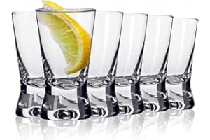 Galvog® Shot Glasses 25ml | Set of 12 Shot Glasses | Heavy Base Shot Glasses