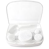 Storage and Travel Case for Water-Resistant Professional Skin Care Face and Body Brush System by ToiletTree Products. Case includes $21 worth of replacement heads.