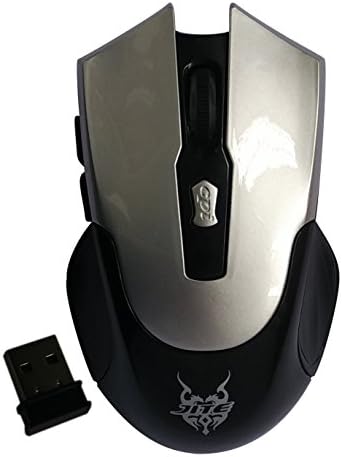 2.4Ghz Wireless Mobile Optical Mouse with 6 Buttons, 3 DPI Levels with USB Wireless Receiver