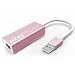 Produktbild RJ45-Ethernet-Adapter mit USB 2.0 / 3.0 zu Gigabit Ethernet-Netzwerkadapter -USB zu Ethernet-LAN-Adapter (100Mbps USB2.0 Rose Pink)