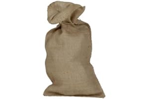 BIGBAGLAND Sac de Jute 30x60cm Biodégradable | Petit Sac pour Sable | Sac en Toile de Jute avec Cordon | Lot de 50 sacs