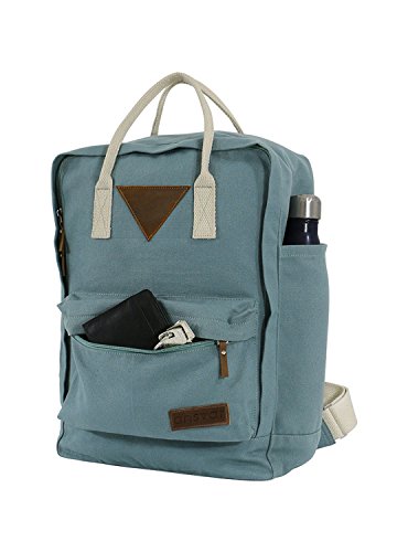 Ansvar II Rucksack aus Bio Baumwoll Canvas - Hochwertiger Damen   Herren Tagesrucksack aus 100  nachhaltigen Materialien - Wasserabweisend - Rucksack 