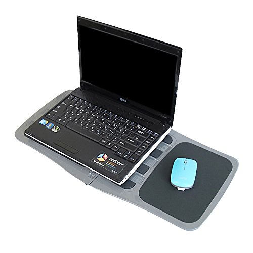 Bidear Faltbar Laptop Ständer, Beweglicher Spielraum Notizbuch Laptop Schreibtisch mit eingebauter Mausunterlage - 6
