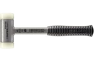 Halder Supercraft - Maza anti rebote (mango metálico, 305 mm, diámetro de 45 mm)