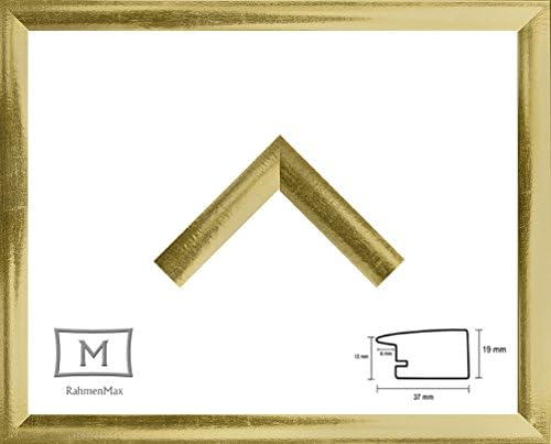 Picture / Poster / Photo Frame "Toskana" 19,7 x 24 Inch ( 50 x 61 cm ) with grand colour choice. Currently: Glossy Gold vintage. Colour Category: Metal