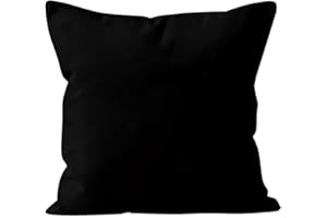 Soleil d'ocre Funda de Cojín Alix, Negro, 40 x 40 cm