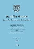 Image de Baltische Studien: Baltische Studien, Pommersche Jahrbücher für Landesgeschichte. Band 93 NF