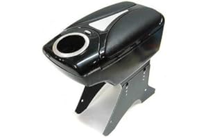 CARJOY Apoyabrazos para Coche Reposabrazos Universal Consola Central Negro